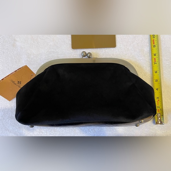 Patricia Nash Black Suede and Leather Clutch - Picture 8 of 10